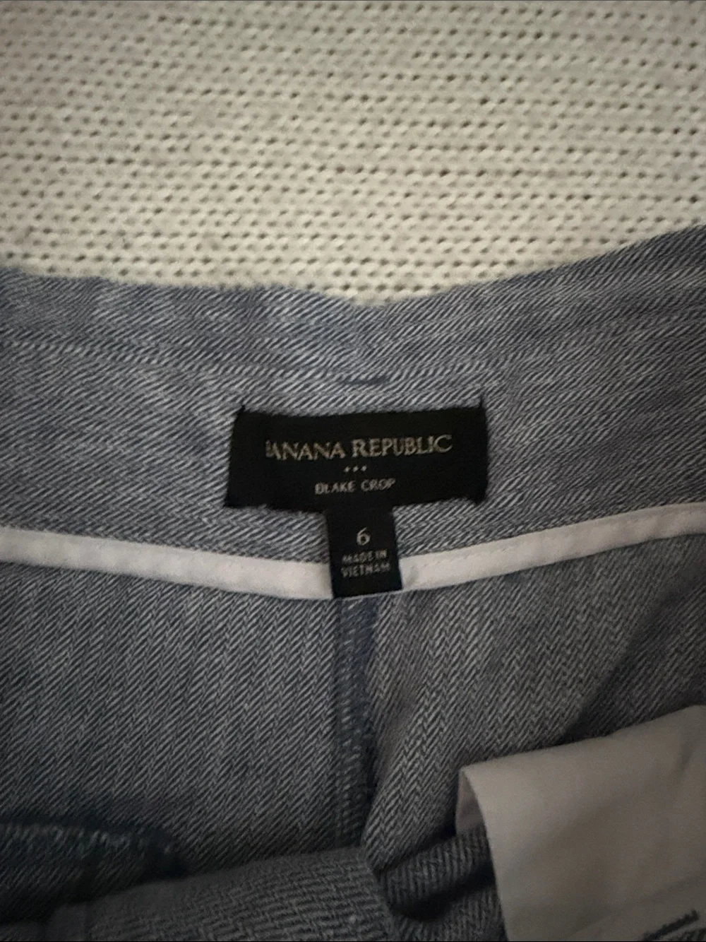 Banana Republic Linen/Cotton Blake Crop Pants Size 6